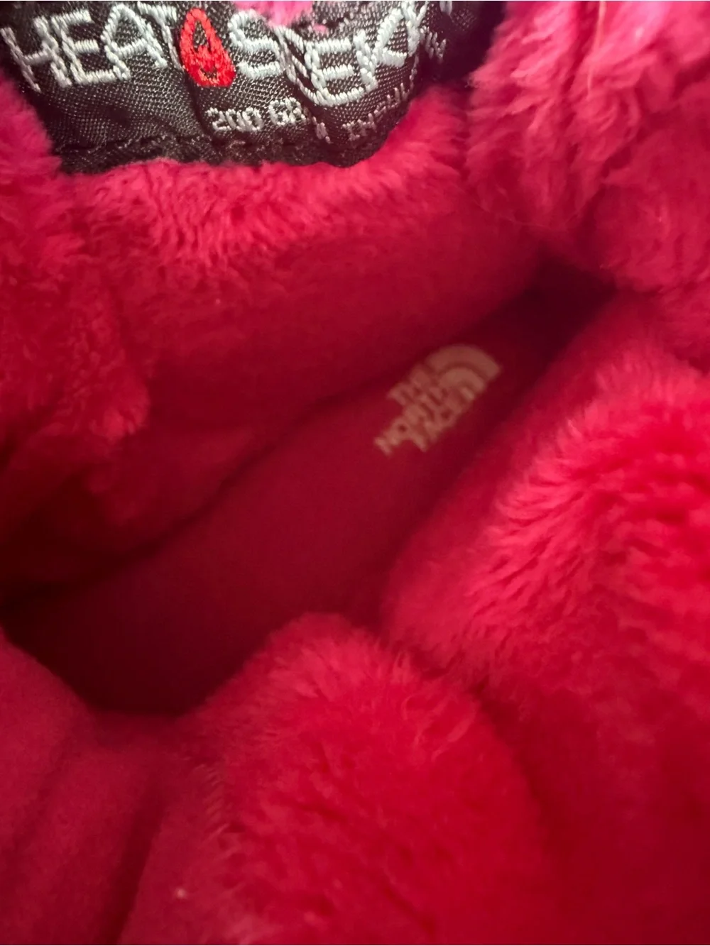 The North Face Hot Pink and Black Kids Waterproof Winter Boots